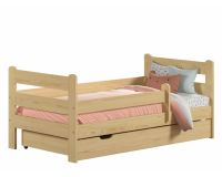 Pluto Gyermek ágy fenyő színben 80x140 cm-es