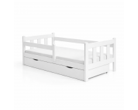 Mars Gyermek ágy matraccal FEHÉR színben 80x160 cm-es