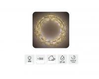 LED karácsonyi koszorú - 50 cm