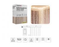 Meleg fehér fényfüggöny - 5 x 1,5 m (USB, távirányító)