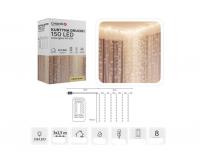 FÉNYFÜGGÖNY 3 x 1,5 M -  MELEG FEHÉR (usb, távirányítóval)