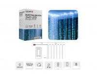 Hideg fehér fényfüggöny - 5 x 1,5 m (USB + távirányító)