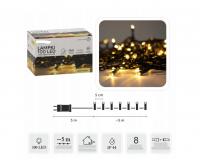 Karácsonyi fényzüzér- meleg fehér  - 5 méter