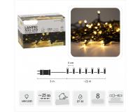 Karácsonyi fényfüzér - meleg fehér - 25 méter