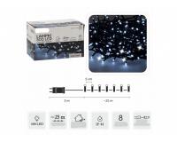 Karácsonyi fényfüzér - hideg fehér - 25 méter