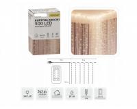 3 x 3 méteres fényfüggöny - meleg fehér színben távirányítóval, USB bemenettel