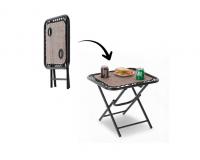 Összecsukható turista asztal italtartóval 50 x 50 x 50 CM