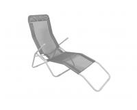 Szürke kerti nyugágy 137x58x24/M94 cm