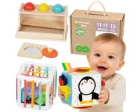 Montessori Oktató 5 az 1-ben Szenzoros Doboz - 11-12 Hónapos korig
