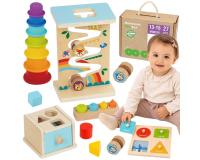 Montessori Oktató 6 az 1-ben Szenzoros Doboz - 13-15 Hónapos korig