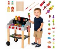 Gyermek fából készült grill kiegészítőkkel