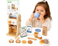 Gyermek Fa kávéfőző - Barista készlet
