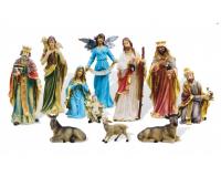 Karácsonyi Betlehem - 11 darabos készlet - kb. 60 cm figurák