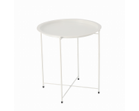 Skandináv stílusú fehér LOFT fém dohányzóasztal