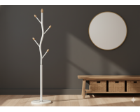 BUNGUND fehér álló ruhafogas 170 cm