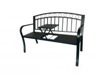 Kerti pad összecsukható asztallal 127 x 53 x 84 CM