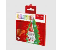 3D karácsonyi színező - Mikulás