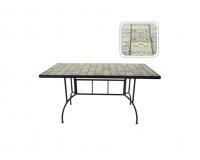 Mozaik kerti asztal 150 x 80 x 74 cm