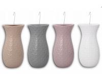 Váza formájú kerámia légnedvesitő 4 darabos szett (rózsaszín, fehér , szürke, barna)
