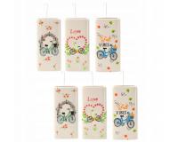 Bicikli mintás kerámia légnedvesitő 6 darabos szett