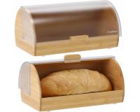 Menta kenyértároló doboz bambusz, műanyag burkolattal 38 x 28 x 18,5 cm