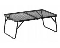 ÖSSZECSUKHATÓ TURISTA ASZTAL FEKETE 60 x 40 x 26,5 CM