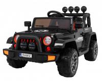 Full Time off-road 4WD fekete akkumulátoros autó