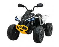 Elektromos gyermek quad fehér színben