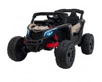 Buggy Can-am ATV egyszemélyes akkumulátoros autó fekete-barna színben
