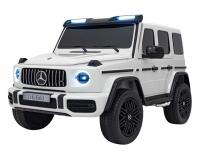 Mercedes Benz G63 AMG XXL STRONG MP4  akkumulátoros kétszemélyes gyermek jármű - fehér