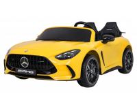 Mercedes Benz GT63 AMG elektromos kétszemélyes autó gyerekeknek - sárga