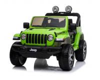 Jeep Wrangler Rubicon zöld akkumulátoros autó