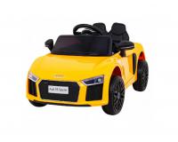 Audi R8 elektromos kisautó - sárga színben