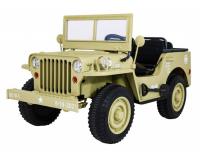 Retro katonai akkumulátoros autó - homok színű