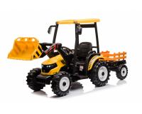 Elektromos MEGA markolós traktor pótkocsival