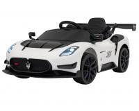 Maserati MC20 GT2 egyszemélyes akkumulátoros autó fehér színben