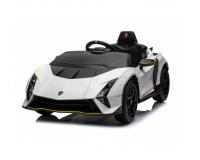 Lamborghini Invencible egyszemélyes akkumulátoros sportautó fehér színben