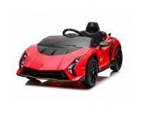 Lamborghini Invencible egyszemélyes akkumulátoros sportautó piros színben