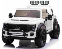 Gyermek Ford Super Duty fehér elektromos kisautó