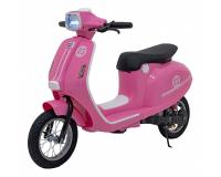 Retro Robogó - Gyermek akkumulátoros motor - rózsaszín
