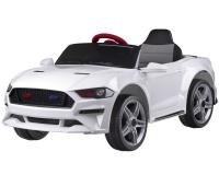 Elektromos egyszemélyes sportautó fehér színben