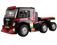 Mercedes Benz akkumulátoros egyszemélyes félpótkocsis kamion piros színben