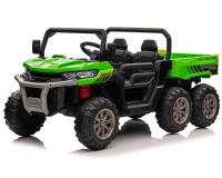 Akkumulátoros Farmer Truck utánfutóval zöld színben