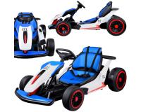 Akkumulátoros gokart versenyautó kék színben