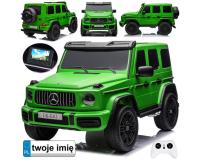 Mercedes AMG G Class 63 kétszemélyes akkumulátoros kisautó lakkozott zöld színben