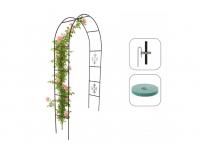 Kerti pergola dekorációkkal 140 x 38 x 240 cm
