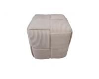 FONOTT KOCKA Puff 40 x 40 x 40 CM - krémszínű