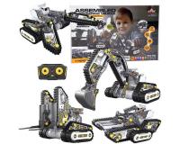 4 az 1-ben munkagép építőjáték - 176 építőelemből álló készlet