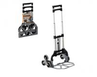 ALUMÍNIUM HÁROMKEREKŰ ÖSSZECSUKHATÓ KÉZIKOCSI  - lépcsőhöz - 35 / 70 KG