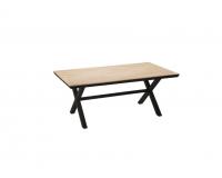 Alumínium kerti asztal Polywood asztallappal 180 × 100 × 75 cm